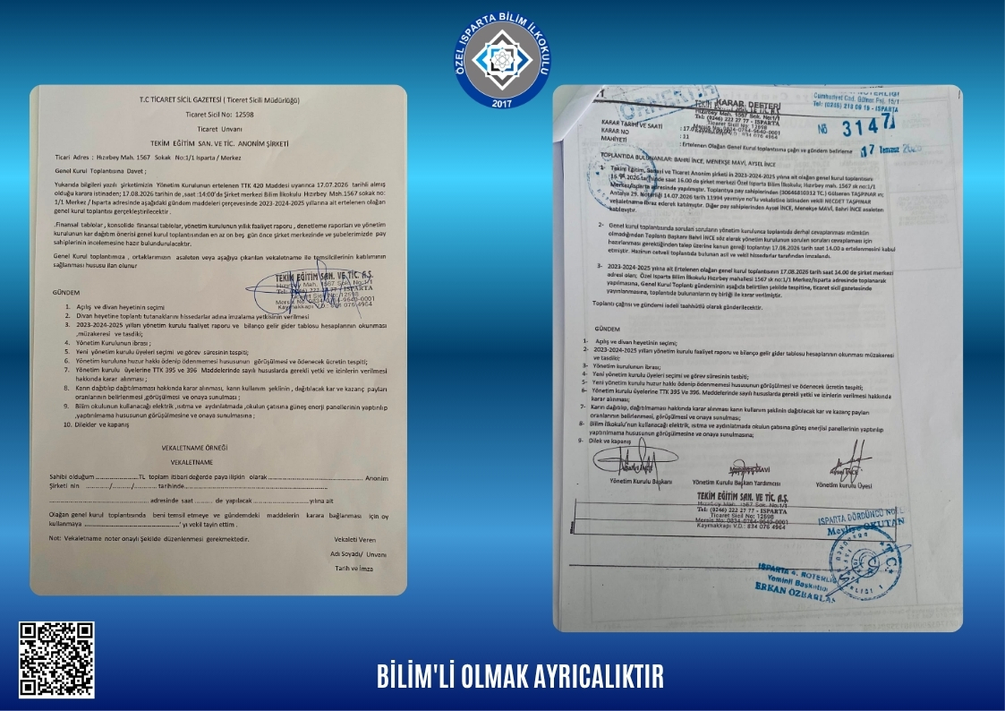 ERTELENEN OLAĞAN GENEL KURUL TOPLANTISINA DAVET
